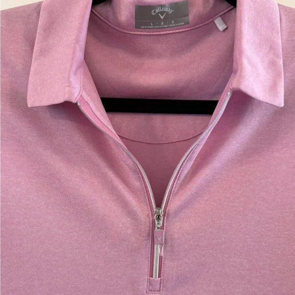 Callaway Women’s Sleeveless Quarter Zip Golf Polo - Picture 4 of 7